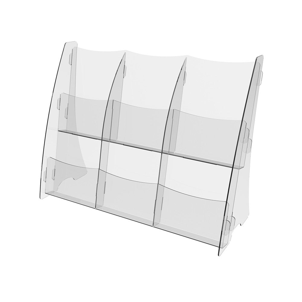 Booklet holder 315x126x245mm, Acrylic Stand, Acrylic Display, Advertising Stand, Exhibition Equipment, Information Stand, Acrylic Brochure Holder
