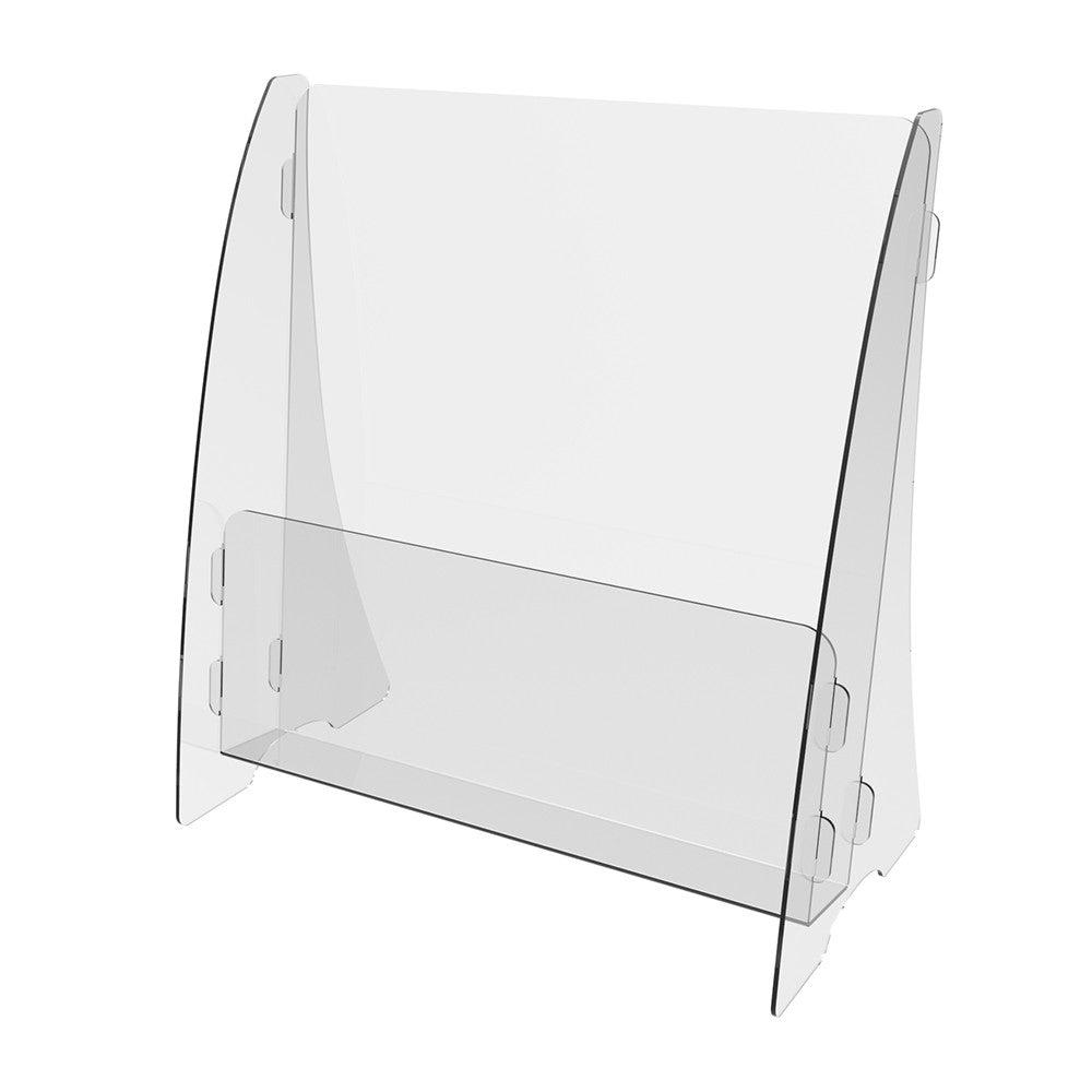 Set 2 pieces, Booklet holder, Paper holder A4 , 221x127x245mm, Acrylic Stand, Acrylic Display, Advertising Stand, Exhibition Equipment, Information Stand, Acrylic Brochure Holder
