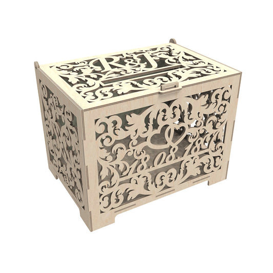 Cofre para sobres, Tesoro de boda 288x208x227mm