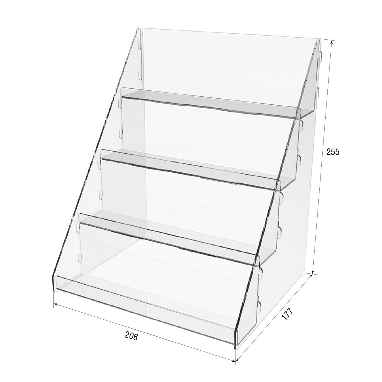 Stand for varnishes 4-layer 206x177x255