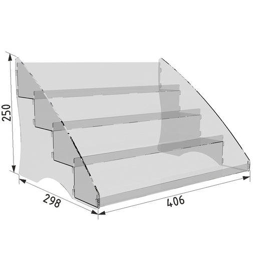 Stand for varnishes 4-layer 406x298x250