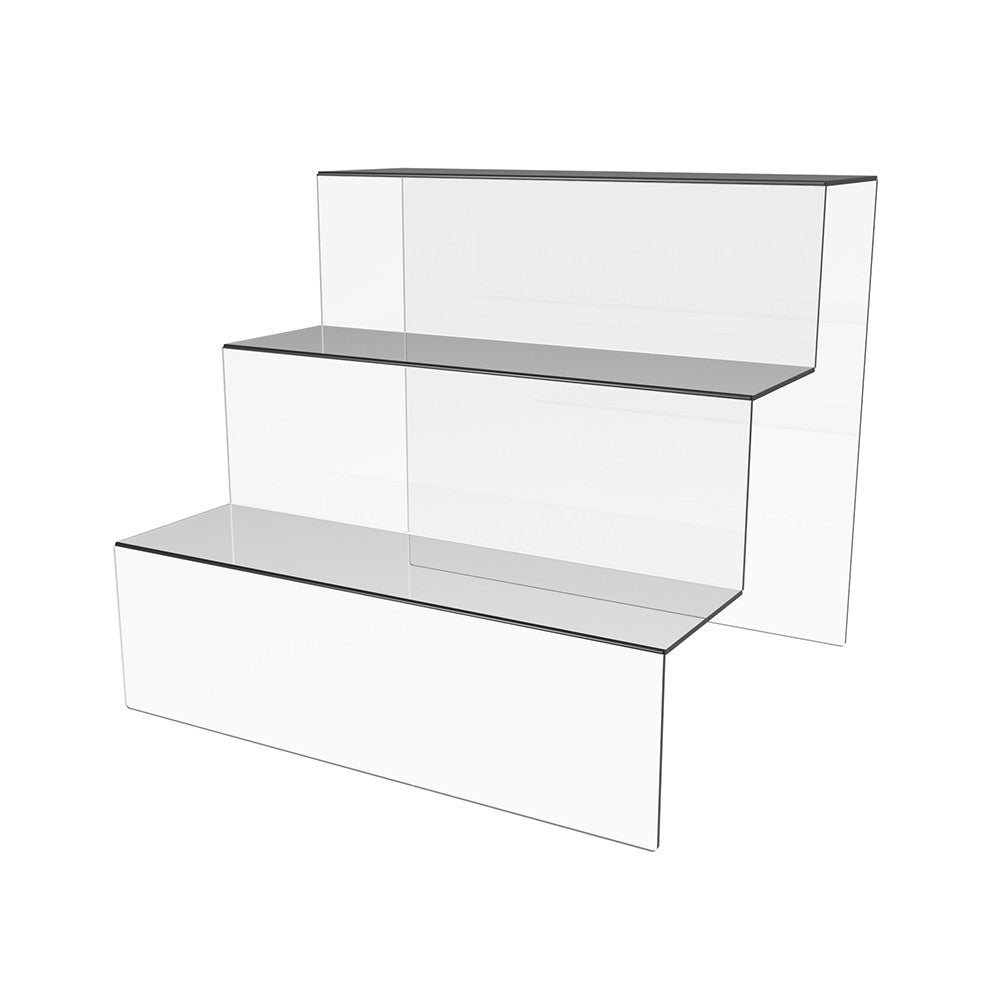 Acrylic stand for products 3 steps 240x210x210mm, Acrylic display, Acrylic display for products, Acrylic Organizer for products, Acrylic Stand, Acrylic Showcase