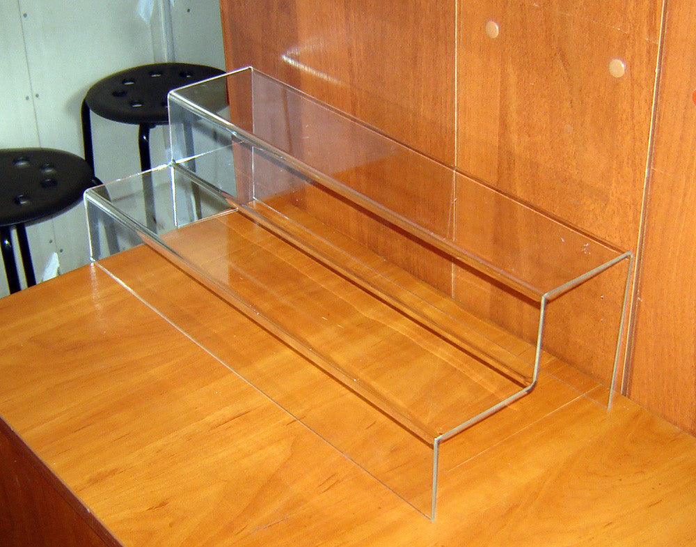 Acrylic stand for products 800x200x160mm two-tier, Acrylic display, Acrylic Organizer for products, Acrylic Stand, Acrylic Showcase