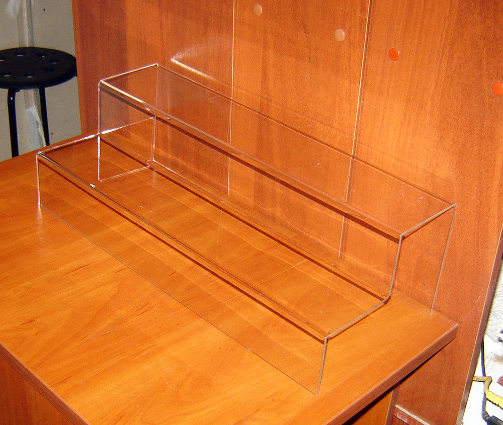 Acrylic stand for products 800x200x160mm two-tier, Acrylic display, Acrylic Organizer for products, Acrylic Stand, Acrylic Showcase