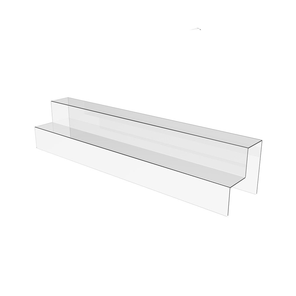 Acrylic stand for macaroons, Display for products 990x200x200mm two-tier, Acrylic Organizer for products, Acrylic Stand, Acrylic Showcase