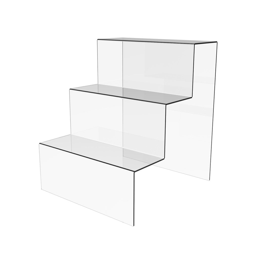 Acrylic display stand with 3 steps 200x210x240mm, Acrylic stand for products, Acrylic Organizer for products, Acrylic Stand, Acrylic Showcase