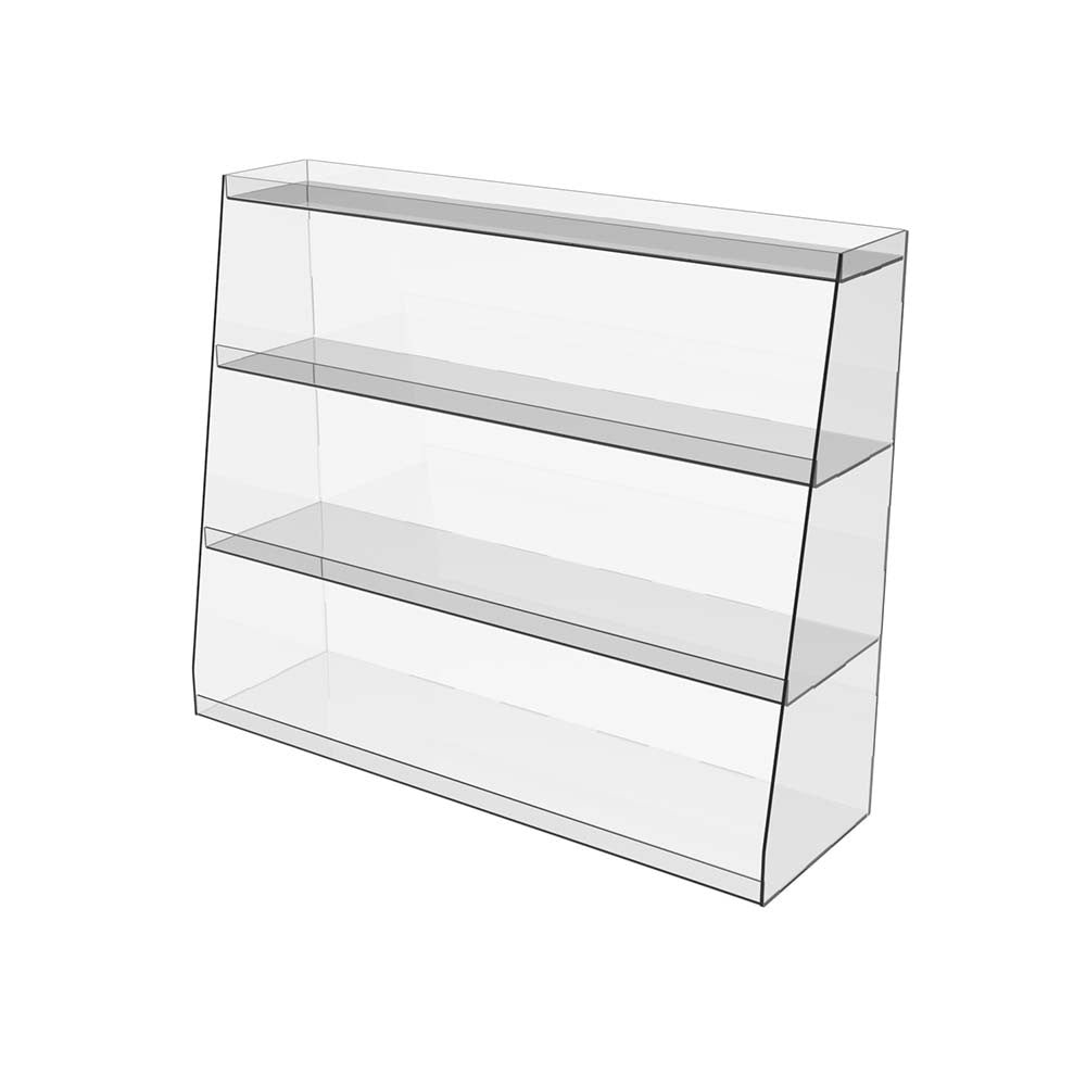 Acrylic stand for goods, 3-tier, Acrylic showcase, 450x130x470mm, Acrylic organizer, Acrylic display