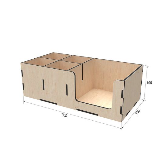 Organizer wooden 300x150x100 mm