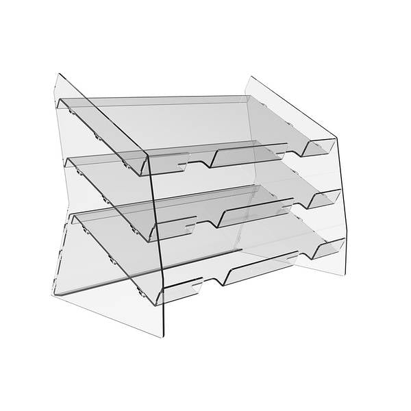 Acrylic display stand for candy bars, Stand for chocolat bars, Acrylic Risers Display Stands, 4 Tier Organizer Display, Dessert Shelves for Party for Decoration, 3 shelves, 400x255x330