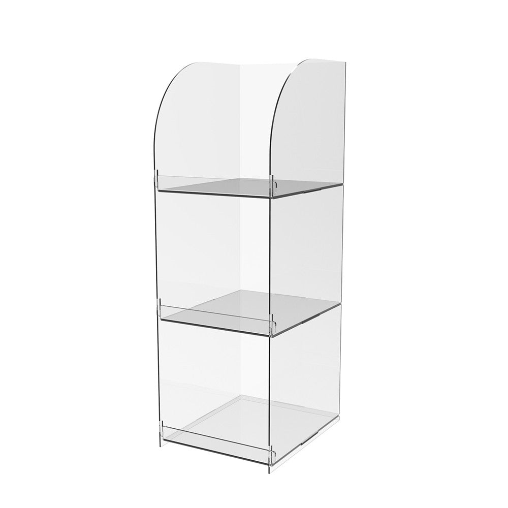 Acrylic stand for goods, 3-tier Acrylic showcase, 130x160x400mm, acrylic display, Acrylic organizer, Acrylic stand