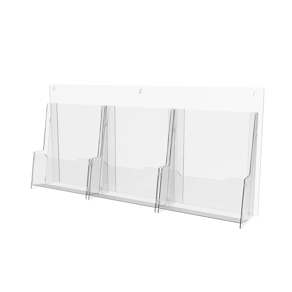 Booklet holder, Paper holder A4 , 680x111x320mm, Acrylic Stand, Acrylic Display, Advertising Stand, Exhibition Equipment, Information Stand, Acrylic Brochure Holder