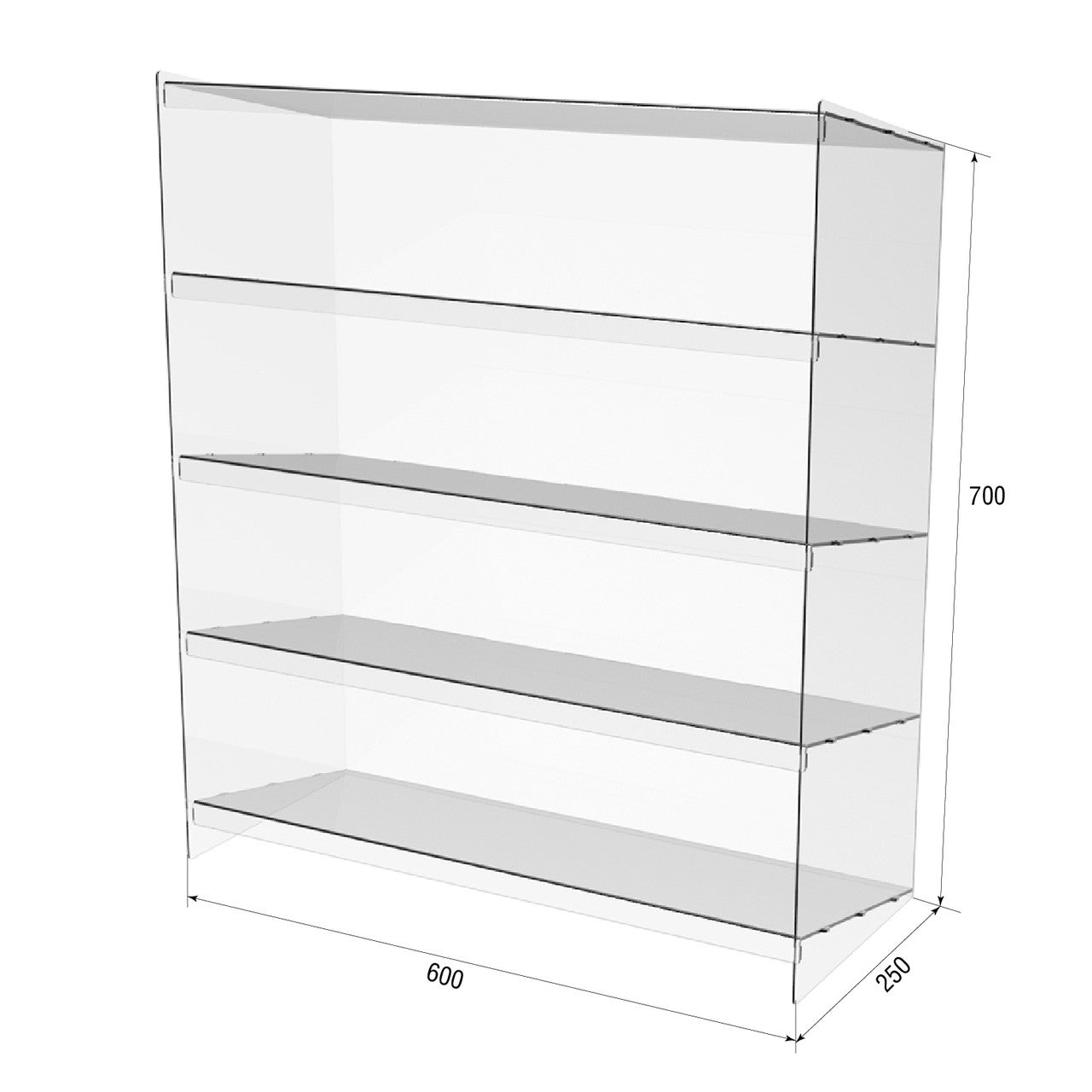 Acrylic display, Acrylic Stand for candy bars, Acrylic Organizer 600x250x700mm, Acrylic Display Case, Acrylic Showcase, Acrylic stnad for Chocolat