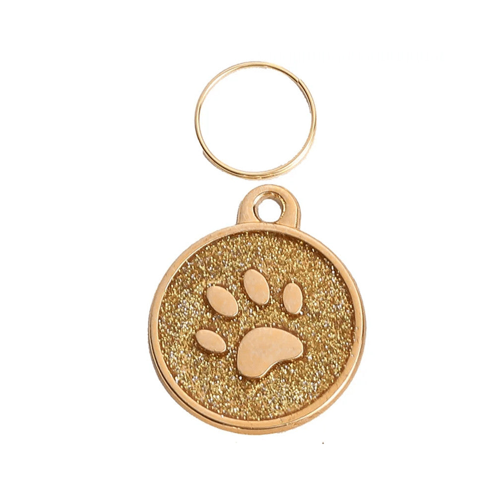 Cat ID Tag Golden Paw Golden 25x25mm