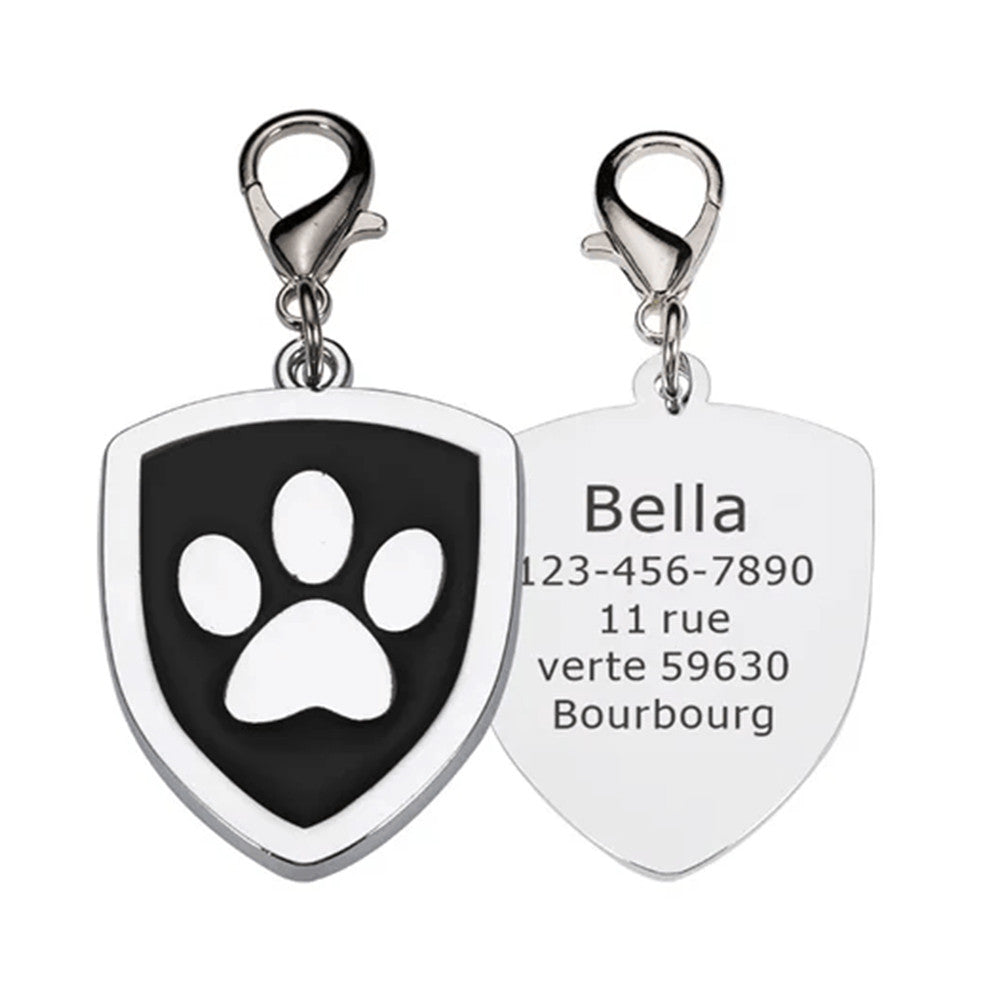 Libreta de direcciones para gatos Shield Paw Black 29x40mm