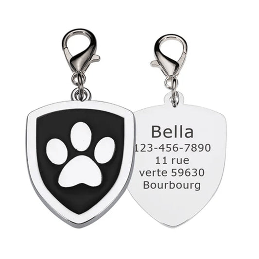 Cat address book Shield Paw Black 29x40mm