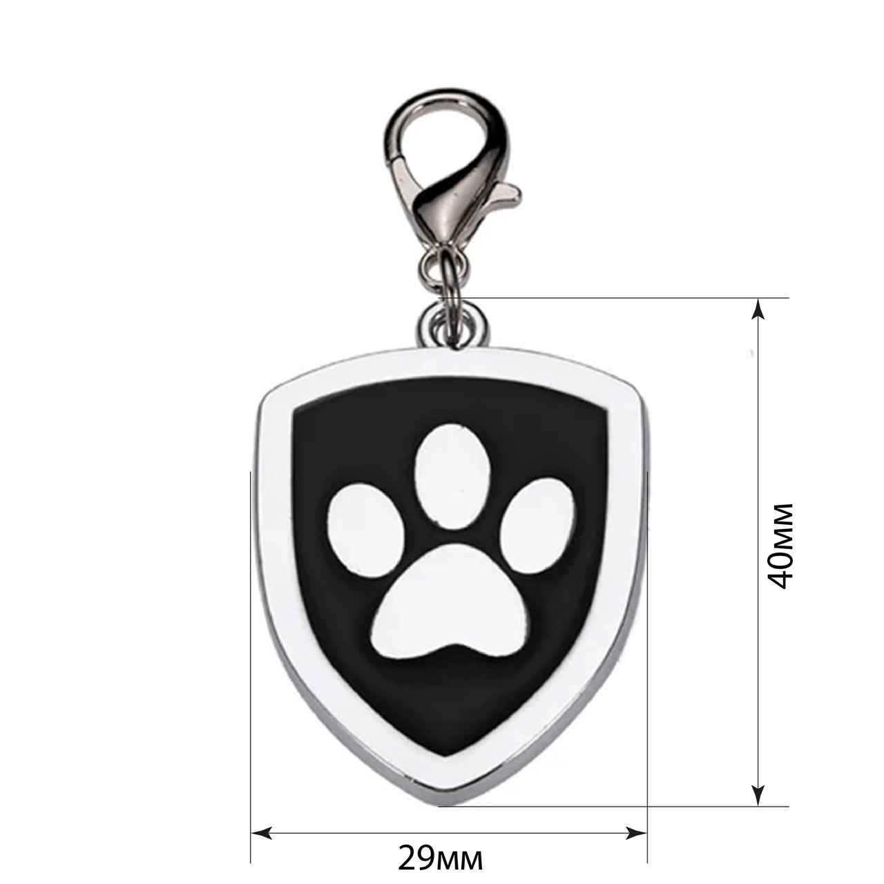 Libreta de direcciones para gatos Shield Paw Black 29x40mm