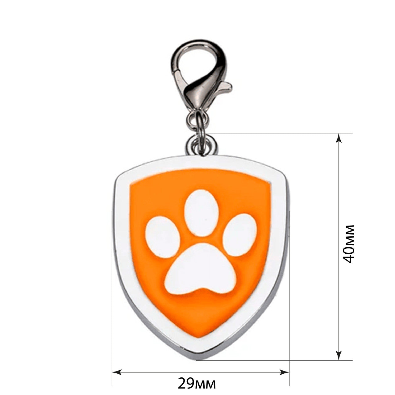 Libreta de direcciones para gatos Shield Paw Naranja 29x40mm