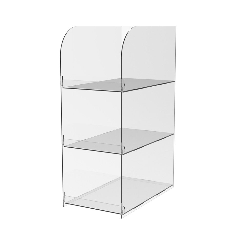 Stand for goods, 3-tier showcase, 130x222x340mm, Acrylic stand, Acrylic showcase, Acrylic display for products,