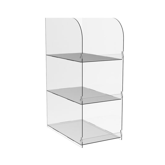 Stand for goods, 3-tier showcase, 130x222x340mm, Acrylic stand, Acrylic showcase, Acrylic display for products,
