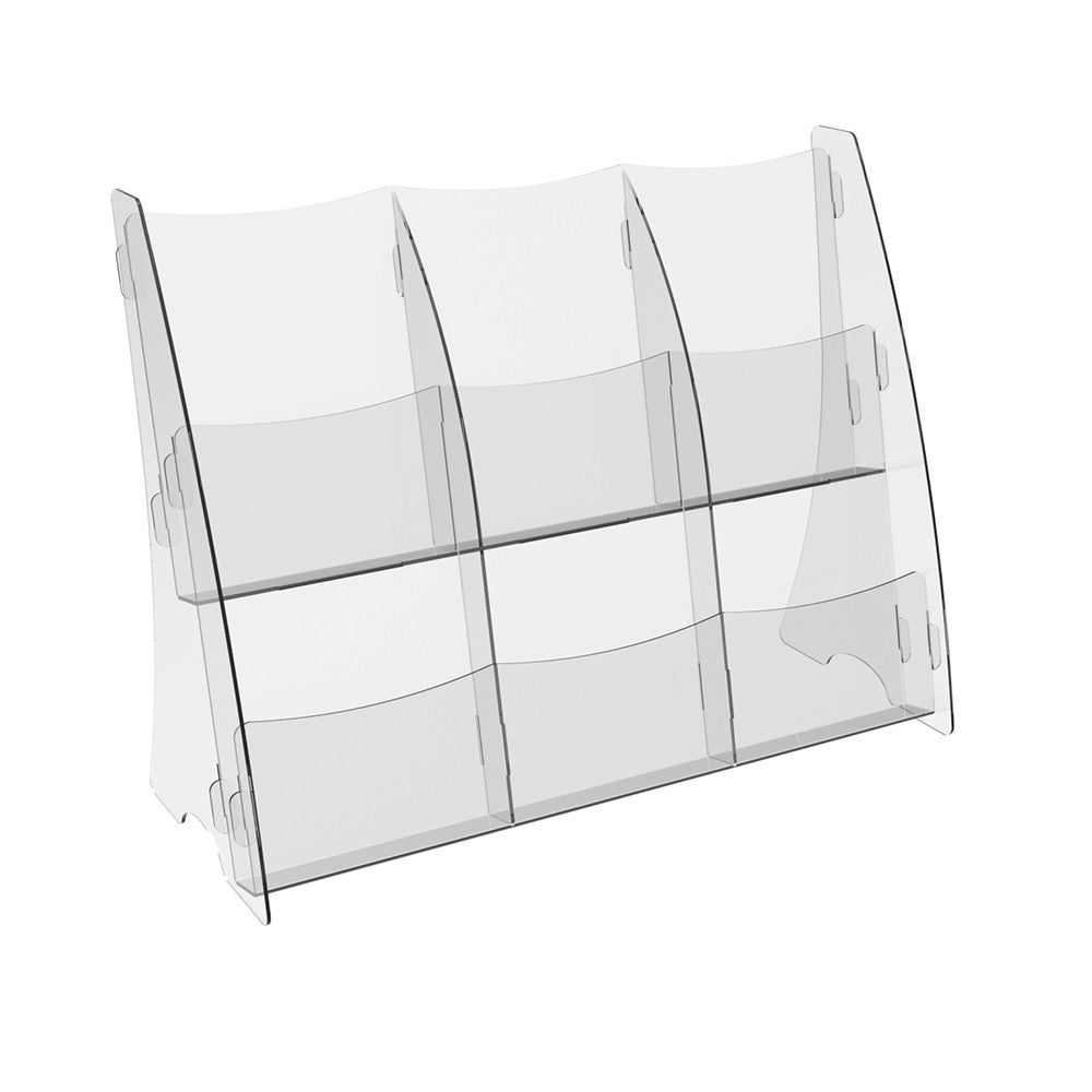 Booklet holder 315x126x245mm, Acrylic Stand, Acrylic Display, Advertising Stand, Exhibition Equipment, Information Stand, Acrylic Brochure Holder