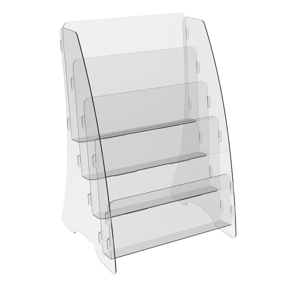 Set 2pieces, Booklet holder 210x221x340mm, Acrylic Stand, Acrylic Display, Advertising Stand, Exhibition Equipment, Information Stand, Acrylic Brochure Holder