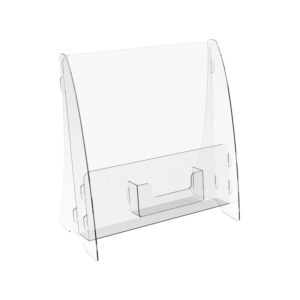 Set 2 pieces, Booklet holder, Paper holder A4 , 221x130x245mm, Acrylic Stand, Acrylic Display, Advertising Stand, Exhibition Equipment, Information Stand, Acrylic Brochure Holder