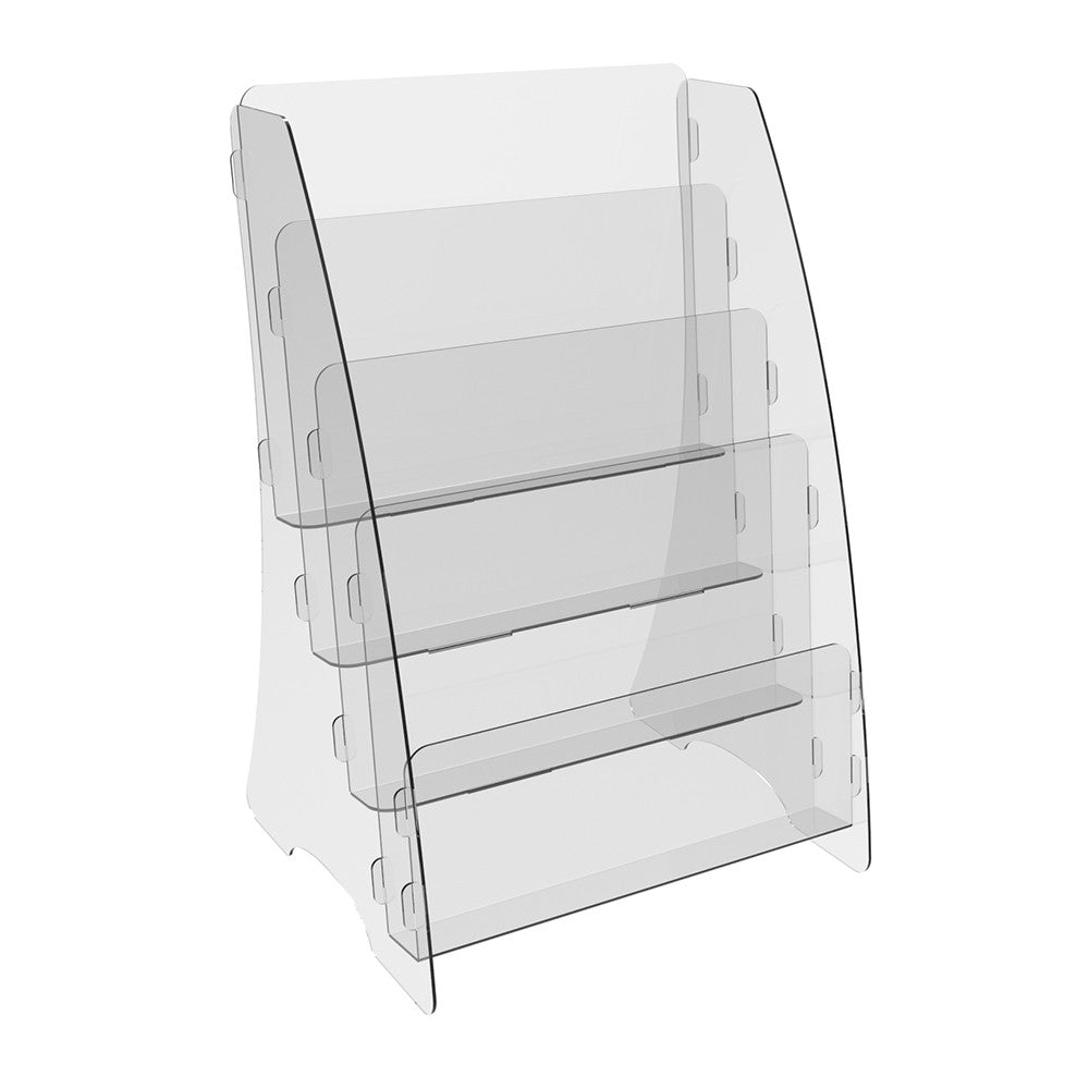 Set 2 pieces, Booklet holder, Paper holder A4 , 215x210x340mm, Acrylic Stand, Acrylic Display, Advertising Stand, Exhibition Equipment, Information Stand, Acrylic Brochure Holder