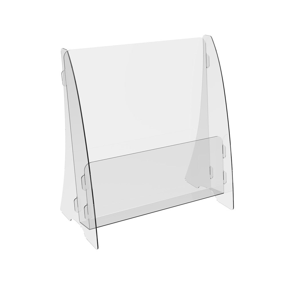 Set of 2 pcs, Desktop Brochure Holder A5, Acrylic Stand For Brochures 154x85x170mm, Advertising Display Holder, Acrylic Display For Brochures, Stand For Brochures And Flyers, Acrylic Paper Holder