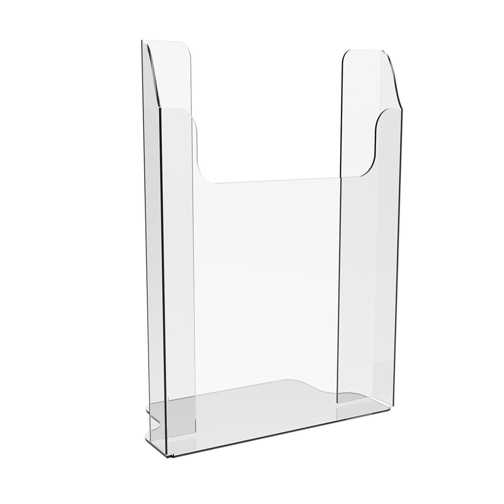 Set 2 pieces, Desktop Brochure Holder A5, Acrylic Stand For Brochures 150x210x115mm, Advertising Display Holder, Acrylic Display For Brochures, Stand For Brochures And Flyers, Acrylic Paper Holder