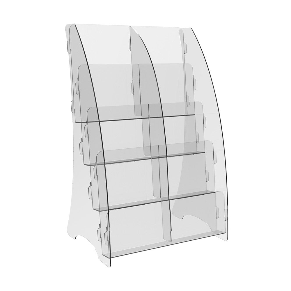 Booklet holder 210x170x340mm, Acrylic Stand, Acrylic Display, Advertising Stand, Exhibition Equipment, Information Stand, Acrylic Brochure Holder