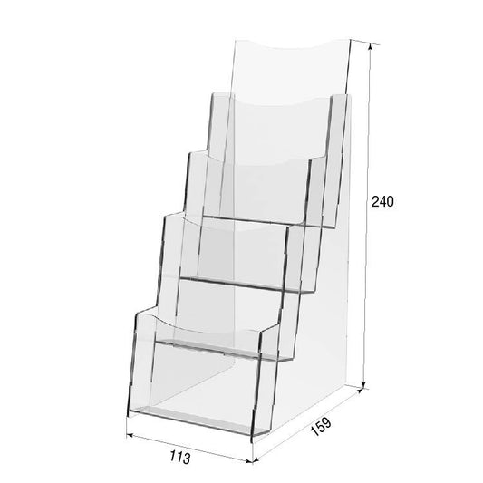 Брошурниця настільна А6 4 яруси
