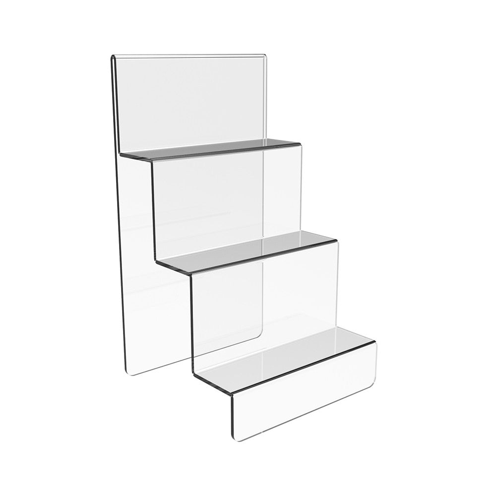 Acrylic Risers Display Stands, 3 Tier Perfume Organizer 160x100x120mm, Display Shelf & Versatile Cupcake Stand Holder, Display Risers for Figures, Dessert Shelves for Party for Decoration