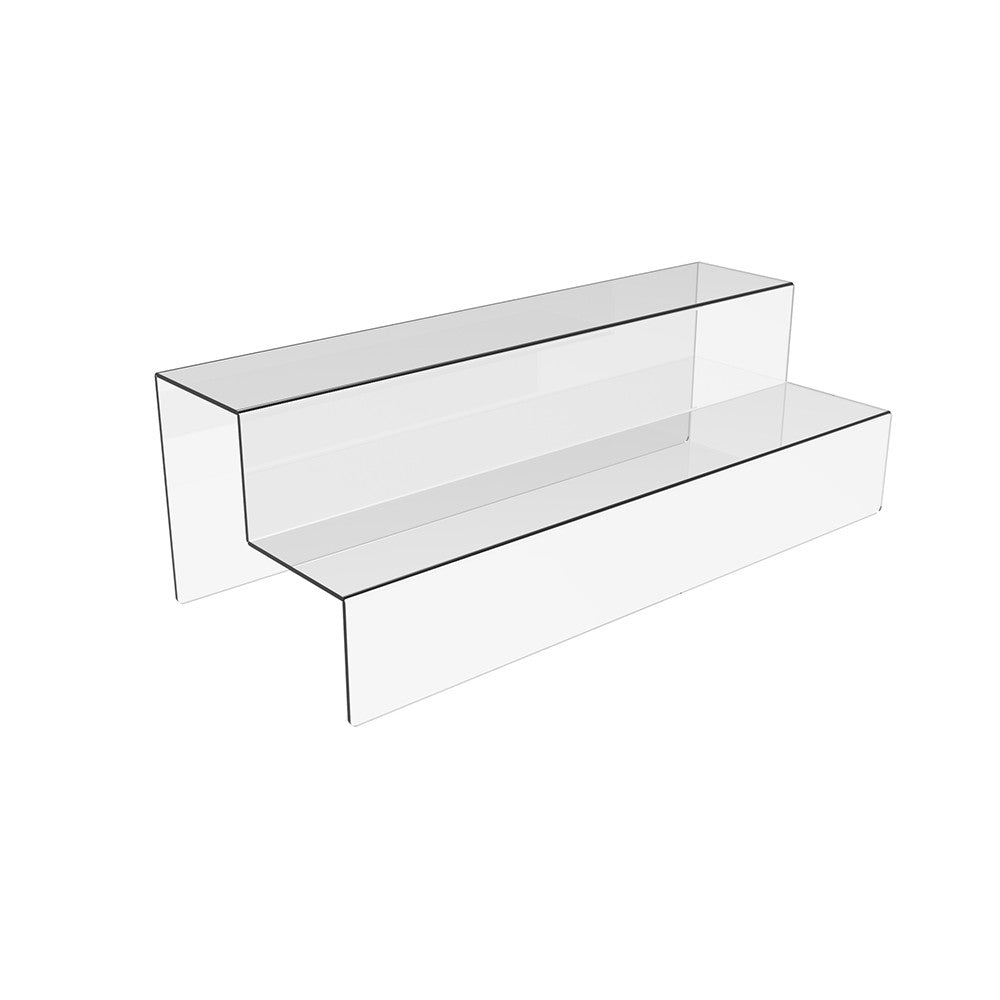 Acrylic Risers Display Stands, 2 Tier Perfume Organizer 500x200x160mm, Display Shelf & Versatile Cupcake Stand Holder, Display Risers for Figures, Dessert Shelves for Party for Decoration