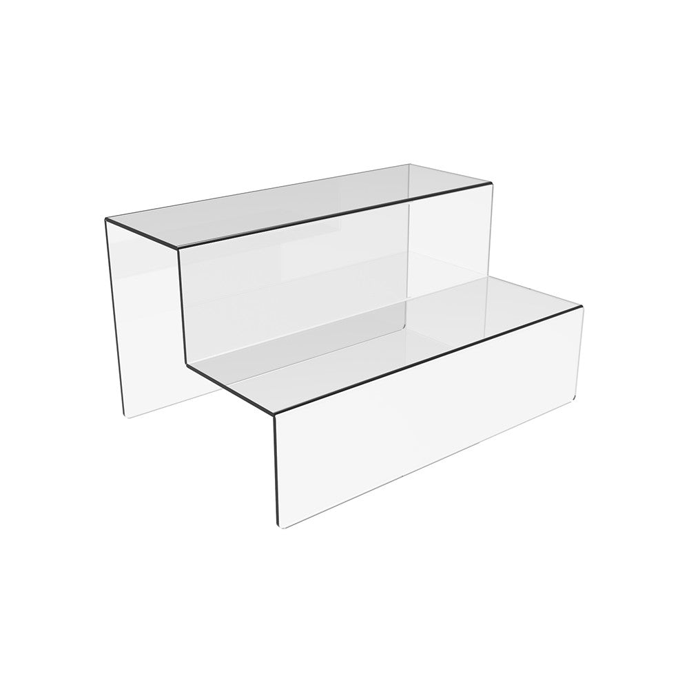 Acrylic Risers Display Stands, 2 Tier Perfume Organizer 300x200x160 mm, Display Shelf & Versatile Cupcake Stand Holder, Display Risers for Figures, Dessert Shelves for Party for Decoration