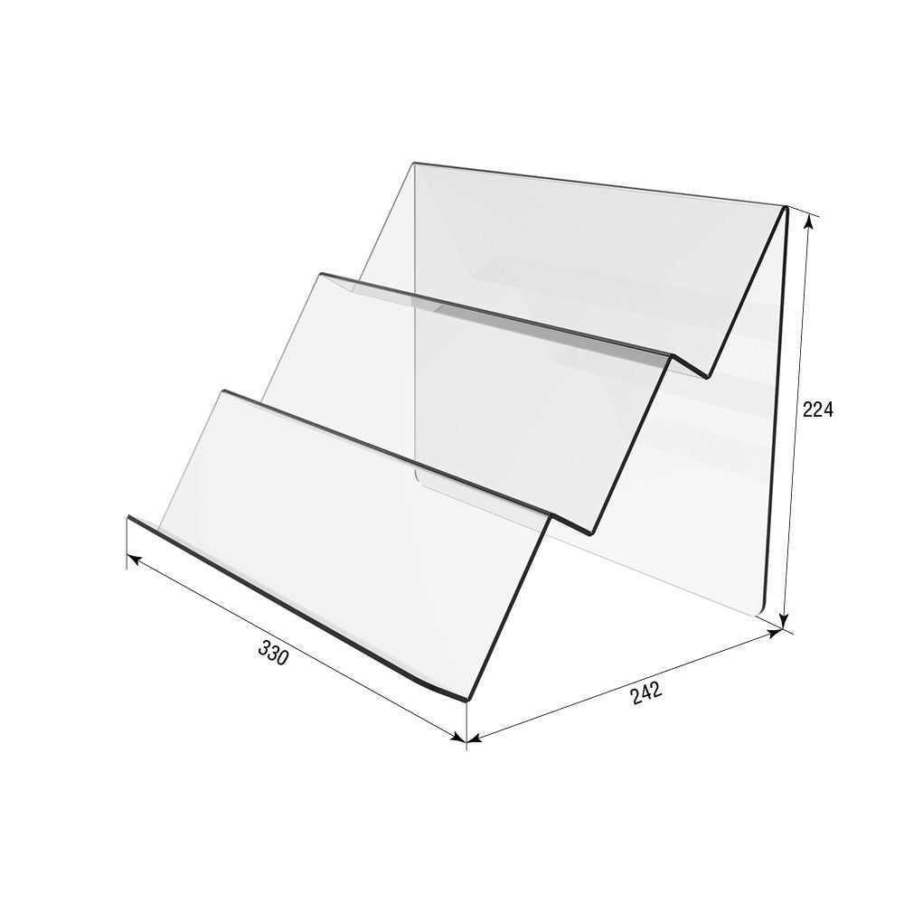 Three-tier slide for phones and smartphones