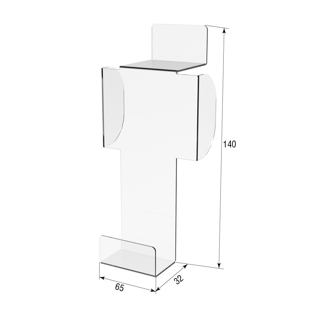 Wall mounted mobile phone stand for economy panel