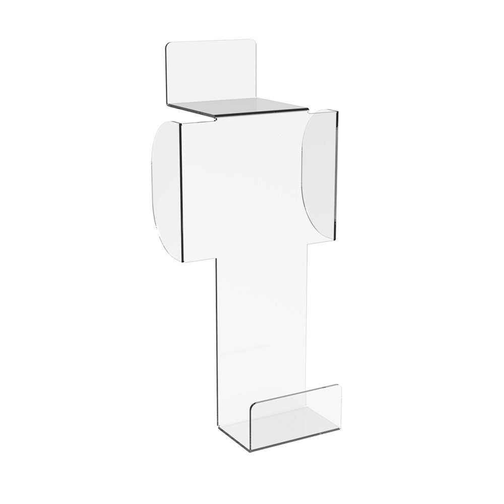 Wall mounted mobile phone stand for economy panel