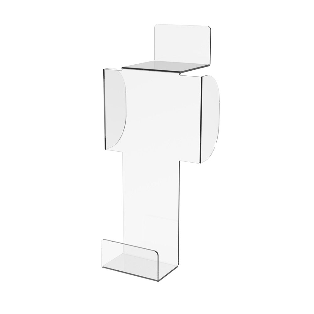 Wall mounted mobile phone stand for economy panel