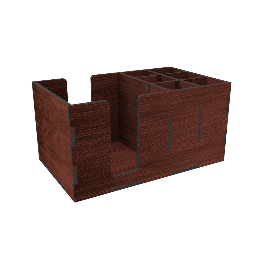Organizer wooden red-brown 240x145x120 mm