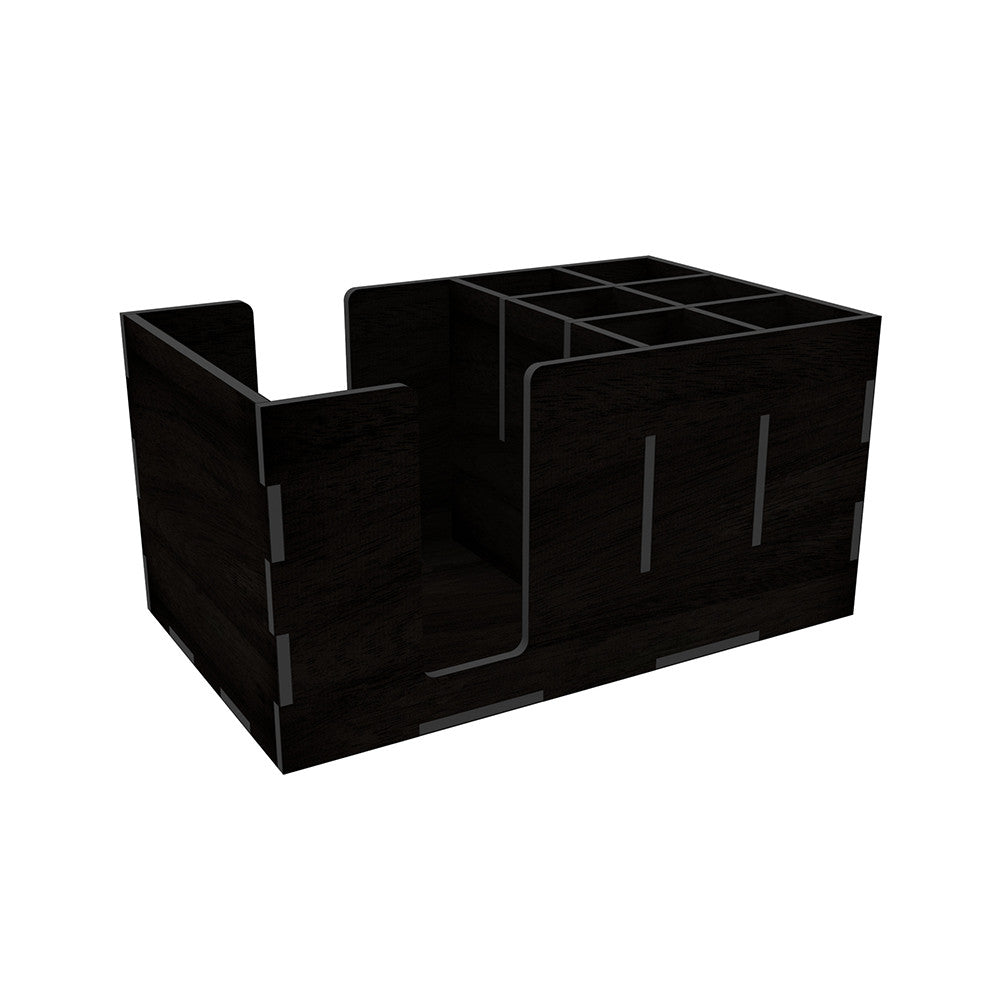 Organizer wooden black 240x145x120 mm
