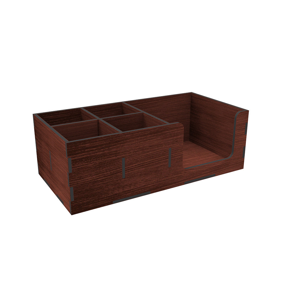 Organizer wooden red-brown 300x150x100 mm