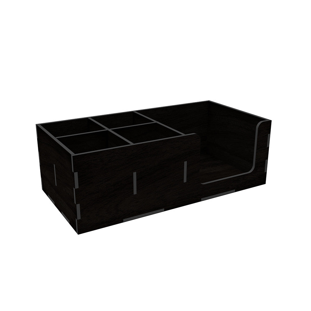 Organizer wooden black 300x150x100 mm