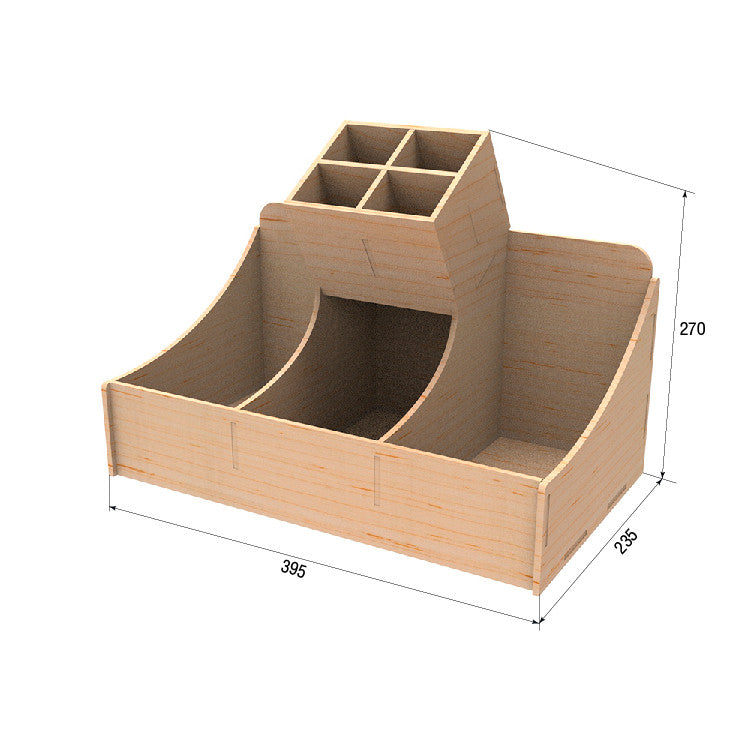 Wooden bar organizer (organizer, stand) for cafes, bars