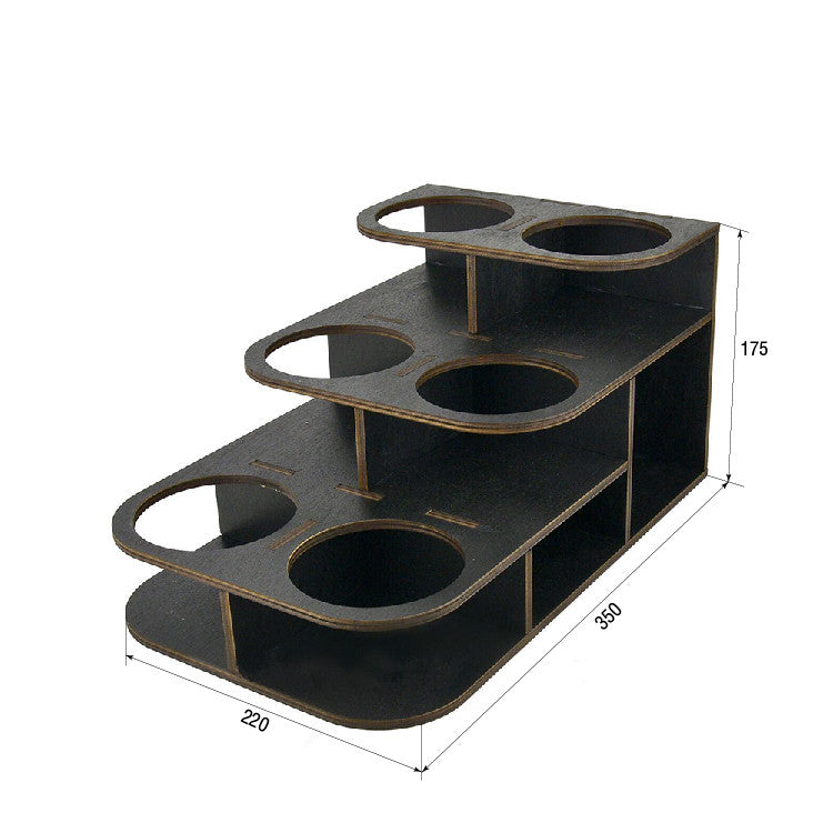 stand for syrups, black 220*350*175 mm, d - 9cm