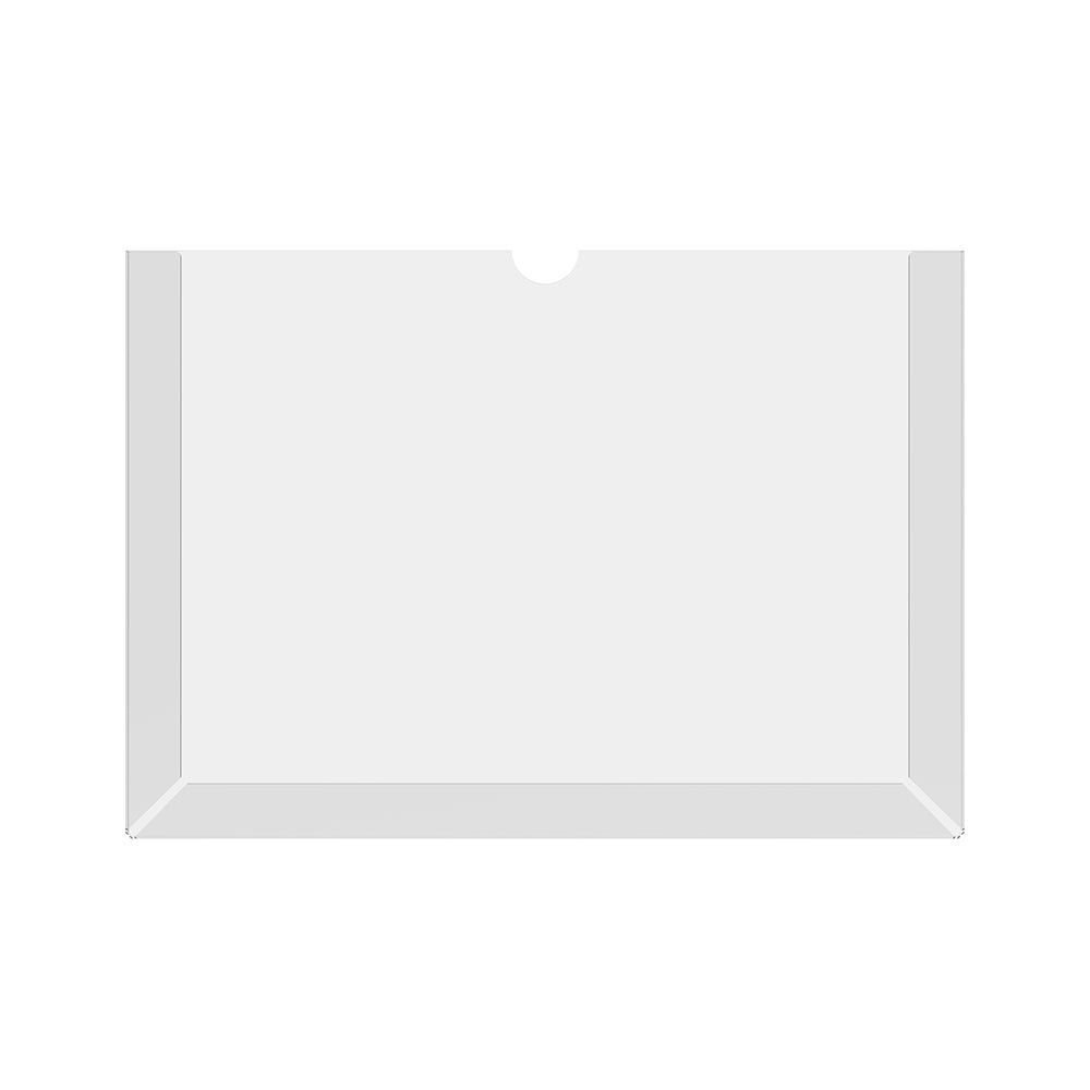 Set 5 pieces, Horizontal Paper holder A7 format 74x105mm, PET 0.5mm, document display without mounting tape, Acrylic Paper holder, Acrylic display, Acrylic document holder