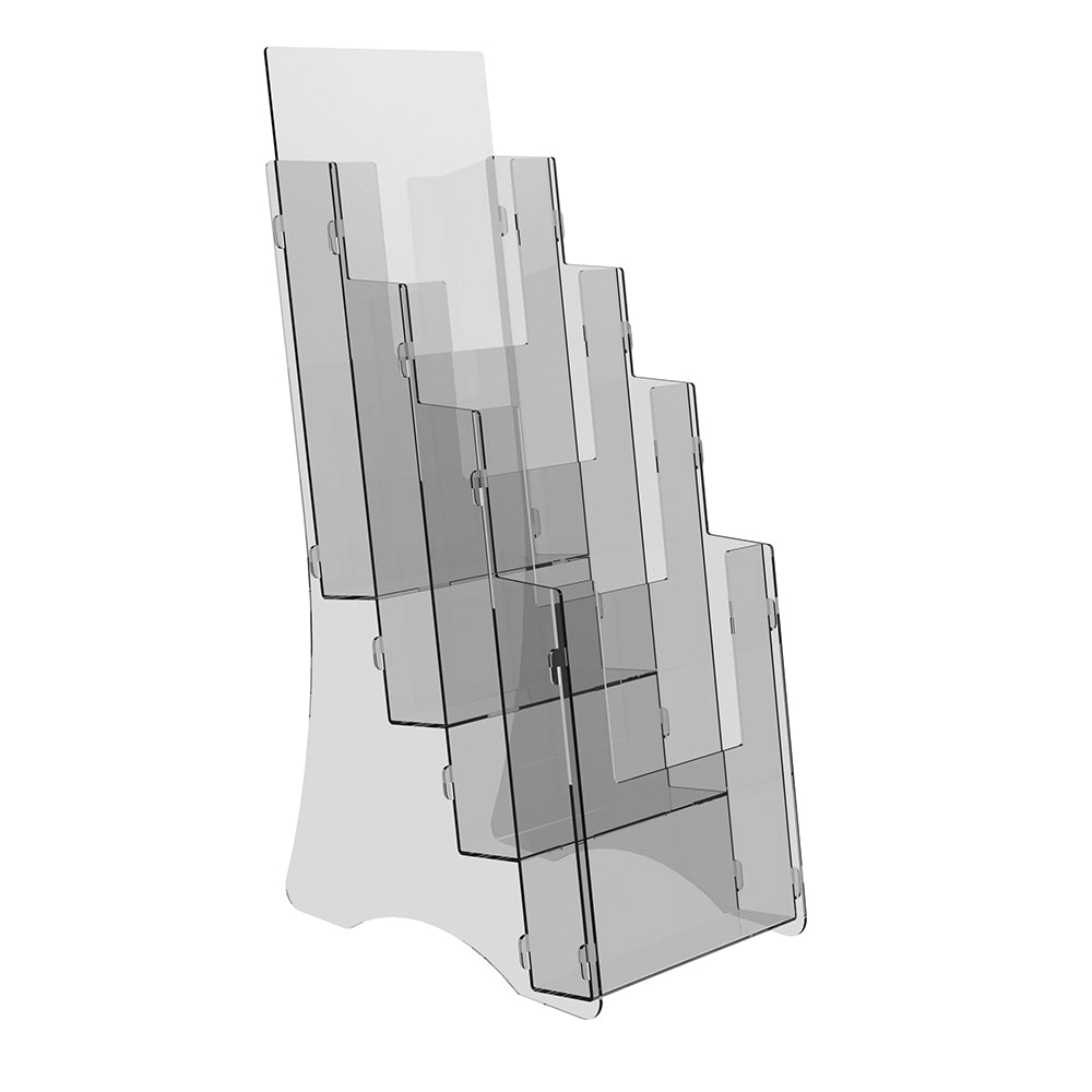 Booklet holder, Euro Flyer Stand 107x190x289mm, Acrylic Stand, Acrylic Display, Advertising Stand, Exhibition Equipment, Information Stand, Acrylic Brochure Holder