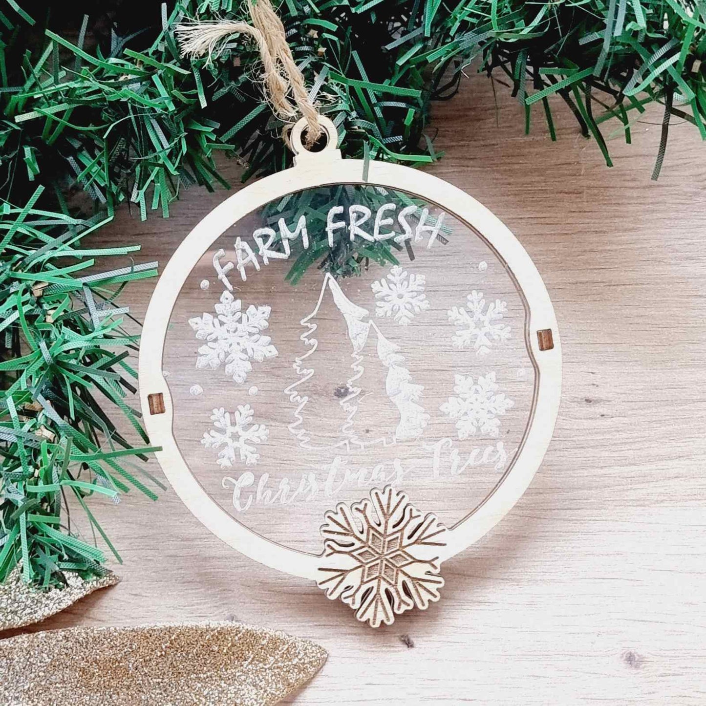 Adorno navideño, juguetes navideños, decoración navideña, adorno navideño de árbol de madera,