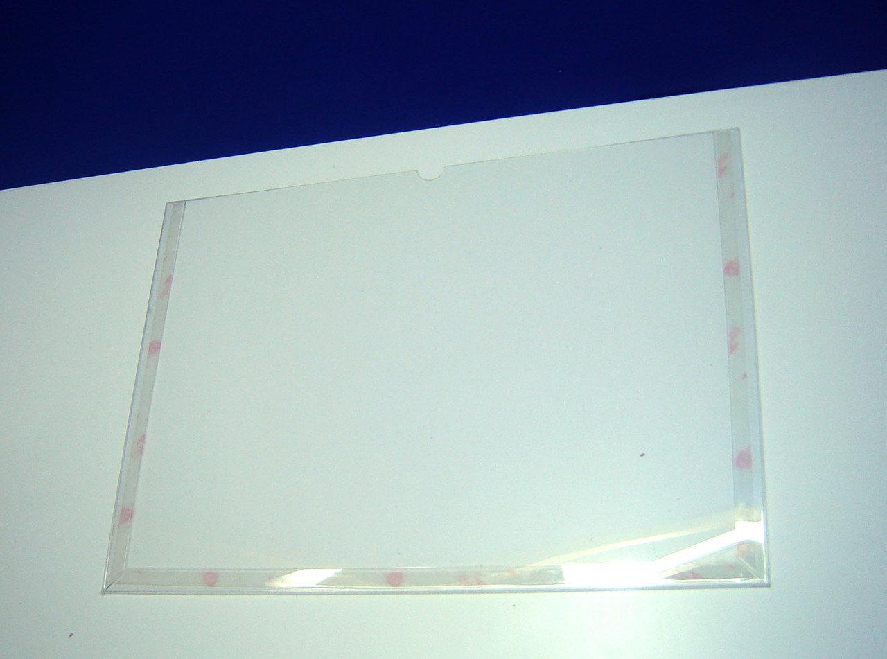Set 5 pieces, Acrylic information Holder vertical A3 with tape, Information display with mounting tape, Acrylic Paper holder, Acrylic display, Acrylic document holder