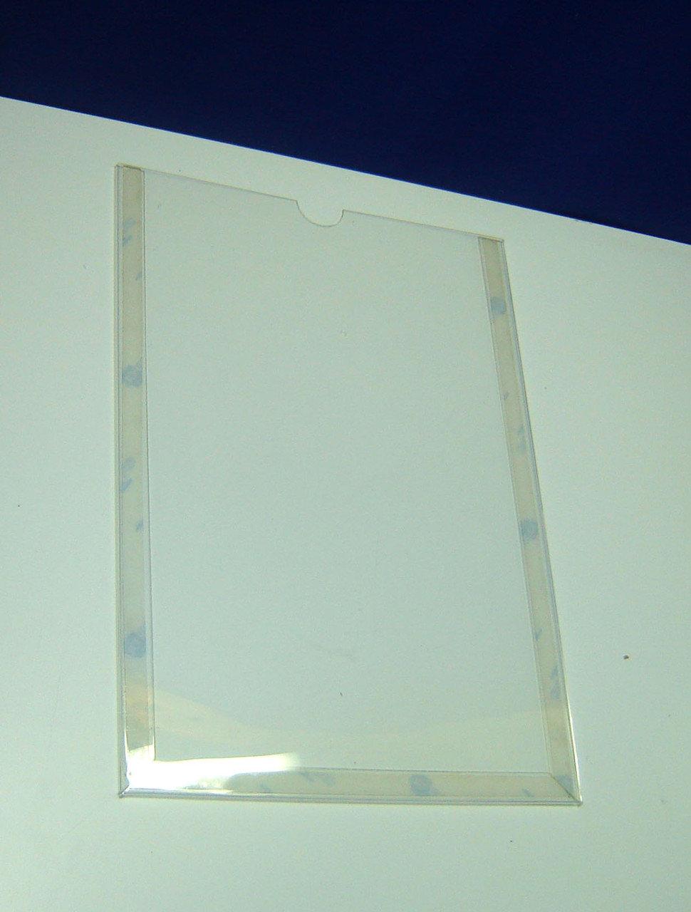Set 5 pieces, Information pocket vert A3+adhesive tape, acrylic pocket, document holder