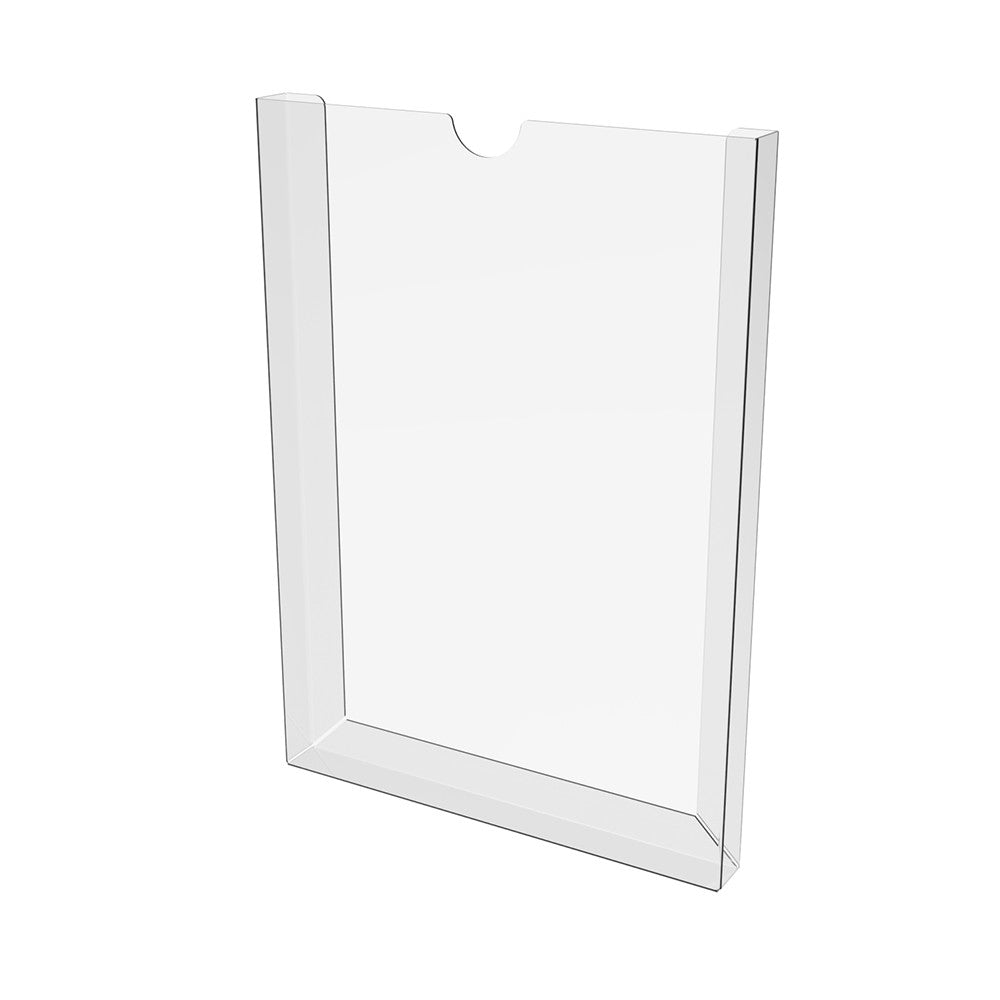Portafolletos vertical, Portadocumentos A4, expositor de folletos 210x297x20mm, sin cinta de montaje PET 0,7
